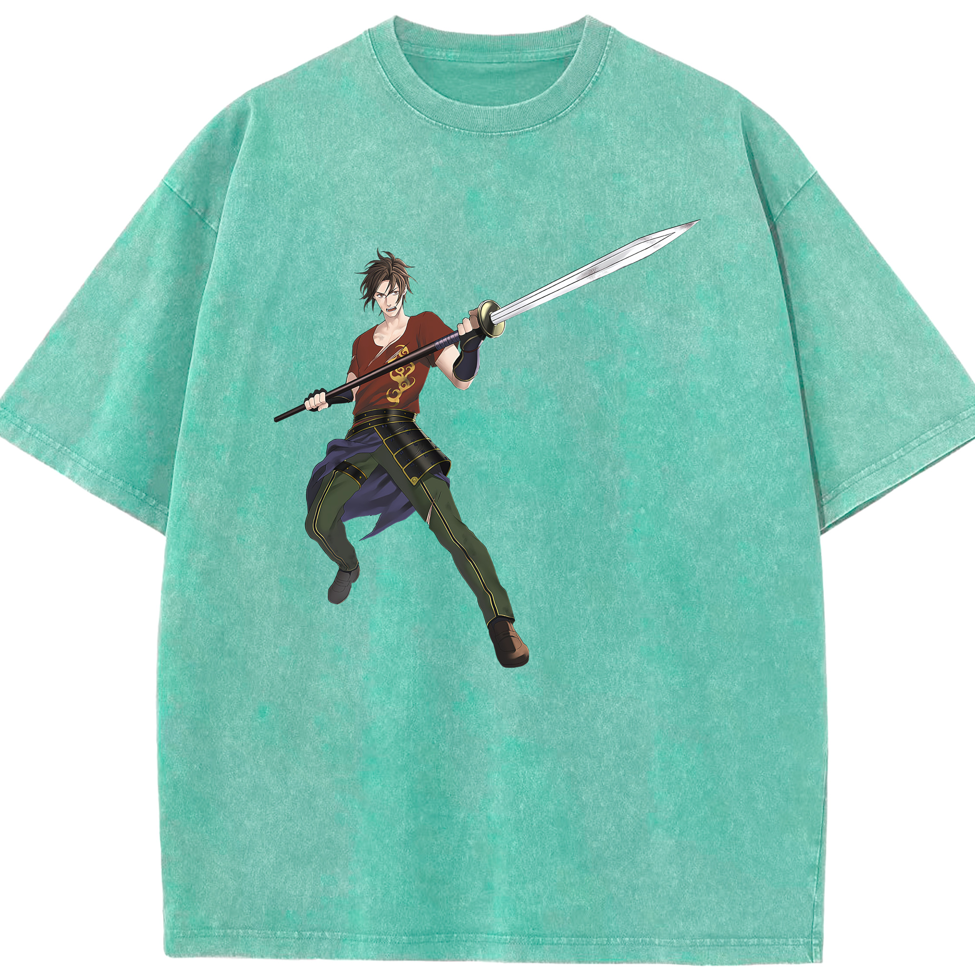 （画像用） 刀剣乱舞 Touken Ranbu 綿100% ヴィンテージ風 半袖Tシャツ（フロントプリント）